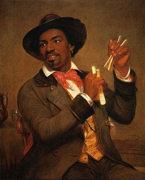 William Sidney Mount The Bone Player oil painting image